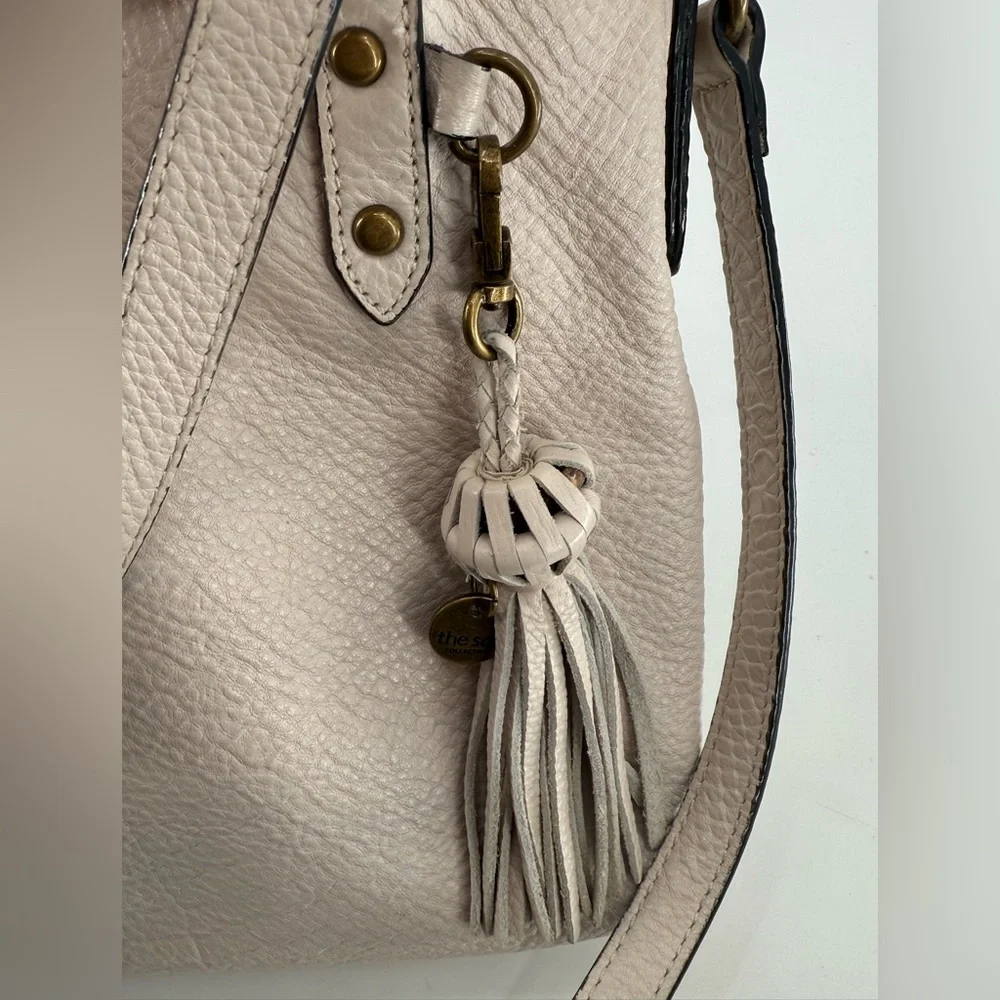 The‎ Sak Ivory Leather Snake Hobo Satchel Tote Crossbody